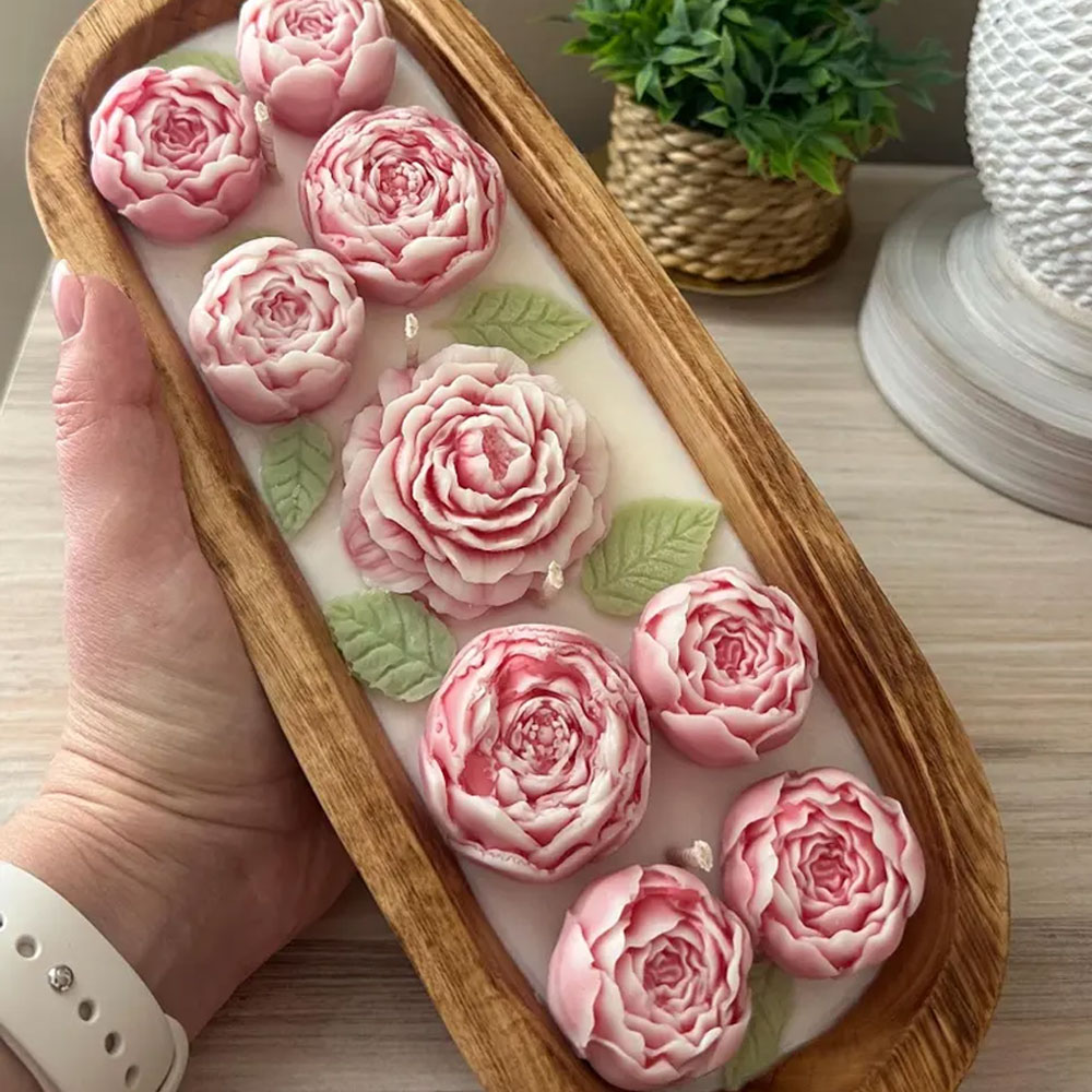 الفاوانيا روز سيليكون شمعة قوا - مراجعة Candle Making Austin وسعره