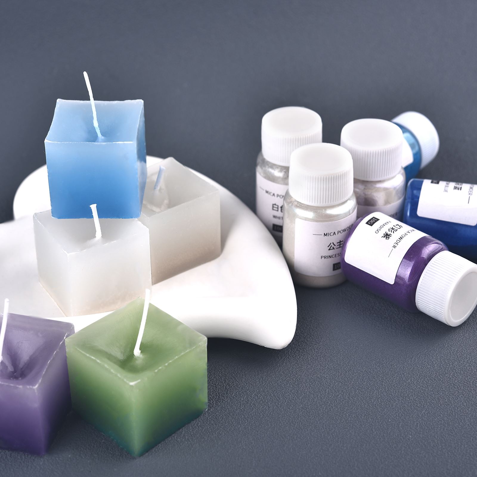 عامل تلوين الشموع ، مسحوق المي - مراجعة Candle Making Tools وسعره