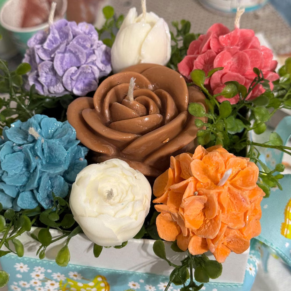 ارتفع توليب سيليكون قالب شمع م - مراجعة Candle Making Austin وسعره