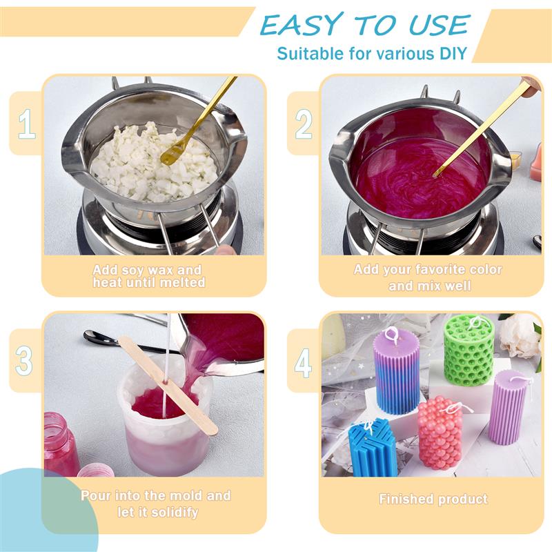 100/500 جرام/1 كجم شمع الصويا  - مراجعة Candle Making Tools وسعره